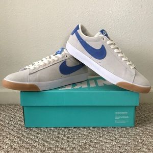 nike sb blazer low gt ivory blue